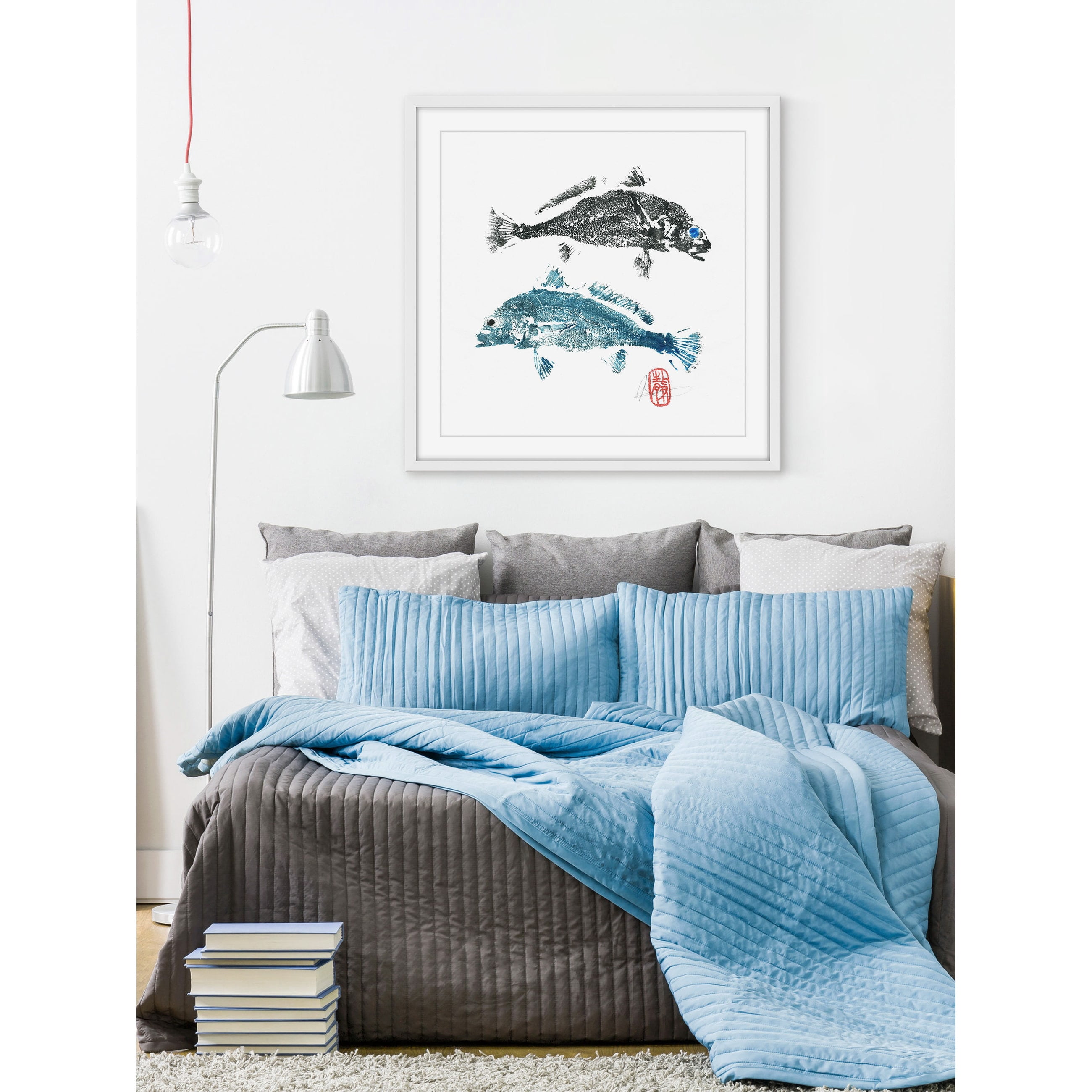 "Black & Blue Eye" Framed Painting Print