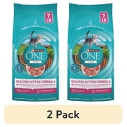 (2 pack) Purina ONE High Protein, Natural Dry Kitten Food, +Plus Healthy Kitten Formula, 7 lb. Bag