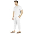 thumbnail image 3 of Inkmeso Ensemble de Pyjama Solide pour Hommes Manches Courtes Vêtements de Nuit Col Rond Ensemble, 3 of 7