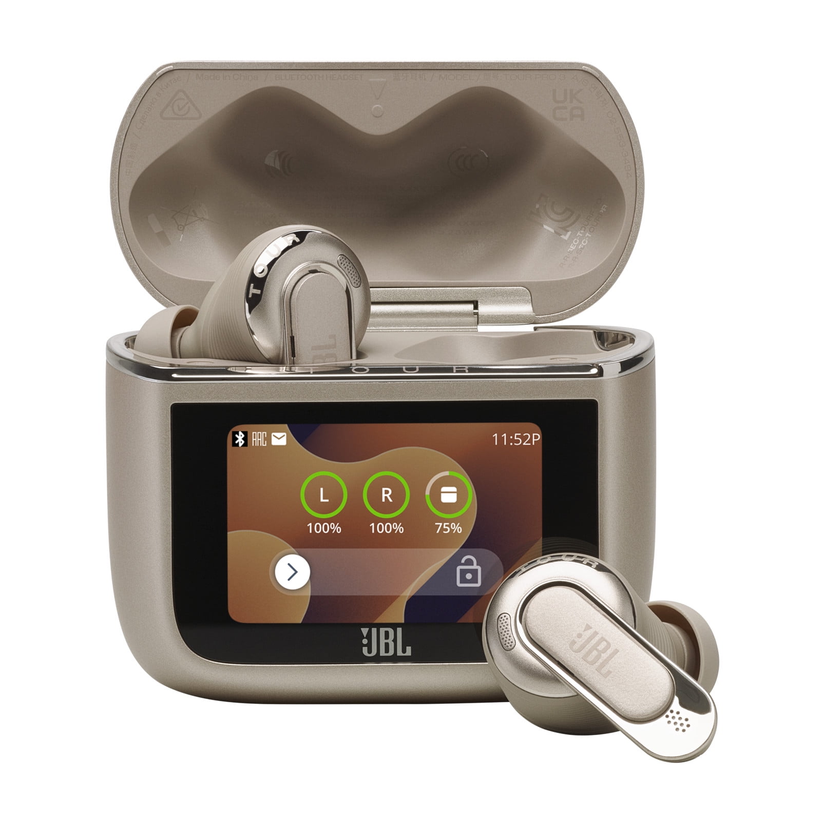 JBL Tour Pro 3 Latte ワイヤレスイヤホン JBL Tour Pro 3 - True Wireless Noise Cancelling earbuds with Smart