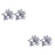 thumbnail image 3 of Inteprter 2 Piezas 25cm Glitter Poinsettia Guirnalda Guirnalda Flores Artificiales Plata 2Conjunto, 3 of 6