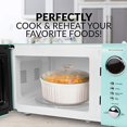 thumbnail image 2 of Nostalgia RMO7AQ Retro 0.7 Cubic Foot 700-Watt Countertop Microwave Oven Aqua, 2 of 5