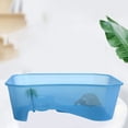 thumbnail image 4 of Reheyre Reptile Feeding Box with Bask Platform Anti Slip Slope Prevent Escaping Mini Fish Tank Turtle Habitat Container Aquarium Supplies, 4 of 8
