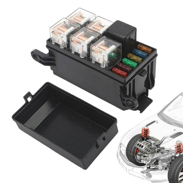 Tohuu Auto Fuse Relay Box Waterproof Home Fuse Relay Block Kit with