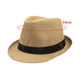thumbnail image 2 of Sombrero de paja elegante, transpirable, informal, con protección solar, ideal para regalar, fiestas y pesca. Niño caqui, 2 of 9