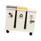 thumbnail image 4 of Cubo de basura de cocina con ruedas, contenedor de basura rectangular, impermeable. 36 litros, 4 of 9