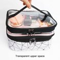 thumbnail image 4 of Toiletry Bag Large Capacity Clear Double Layer Cosmetic Bag Travel Makeup Bag, 4 of 10