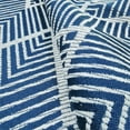 thumbnail image 3 of Wuluwala Simple Bedside Table Tassel Cover Cloth, Nightstand Tablecloth Cloth, Suitable for Nightstand Microwave Airflyer Dust Cover (15.7 * 35.4 inches,Blue), 3 of 5