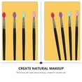 thumbnail image 2 of 5 pinceles para maquillaje, sombras de ojos y rostro (colores variados), 2 of 5
