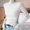 White, variant on Nooxsoe Women's Slim-fit Long-sleeve T-shirt Soft Tees Layering Top Casual Base Layer Workout Shirts for Women Tight Fitting Trendy Lightweight Warm Bottoming Top Women Tops Beige L