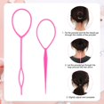 thumbnail image 3 of SAVITA 7pcs Pink Hair Styling Comb Set, Includes Teasing Brush, Rat Tail Comb, Edge Brush, Hair Clips, Hair Loop Tools for Women, Girls & Young Adults, 3 of 3