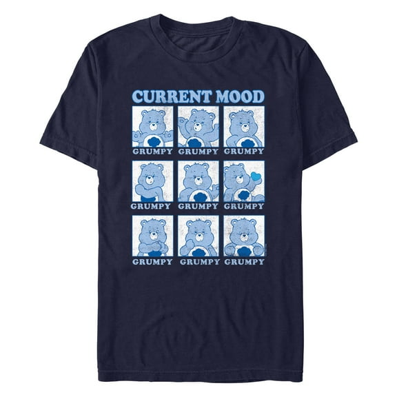 Men's Care Bears Grumpu Current Mood Portraits Graphic T-Shirt