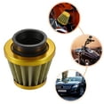 thumbnail image 3 of 2pcs Universal 40mm Air Filter Cleaner Round Tapered Replacement for Motorcycle Car Gold Tone, 3 of 6