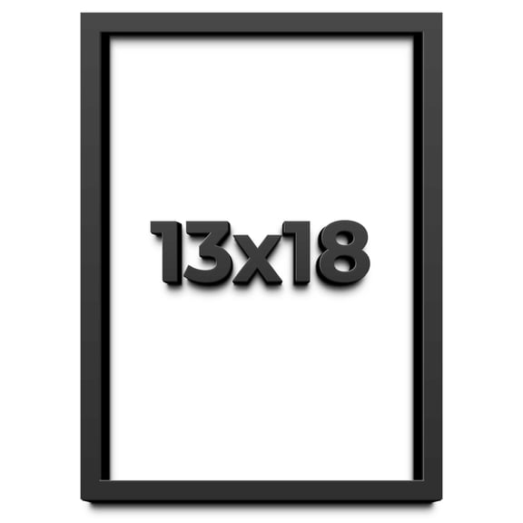 13x18 Shadow Box Frame Black | 1 inches Deep Real Wood Contemporary Shadowbox Display Frame | UV