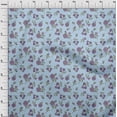 thumbnail image 3 of oneOone Cotton Silk Violet Fabric Leaves & Flower Floral Fabric For Sewing Printed Craft Fabric By The Yard 42 Inch Wide, 3 of 4