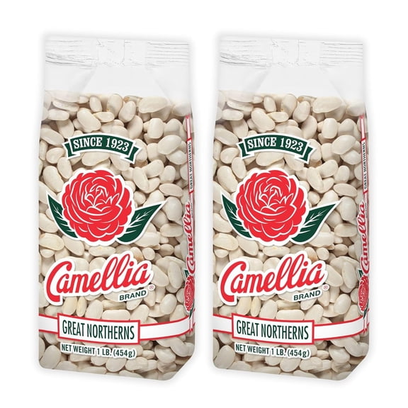 Camellia Great Northern Beans 1 Pound (2 Pack)