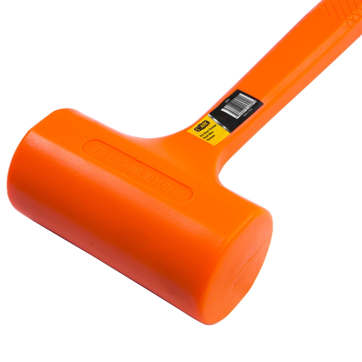 Stark USA 4LB Dead Blow Hammer, Non-Slip Grip, Spark & Rebound Resistant, Polyurethane Mallet