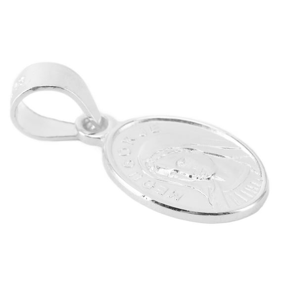 Miraculous Medal, Virgin Mary Pendant Oval For Women