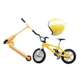 thumbnail image 4 of Mini modelo de bicicleta de juguete para niños, kit de modelo de bicicleta 3D para casa de muñecas, niños y niñas. amarillo, 4 of 9