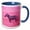Blue/White, variant on 3drose, Zebra with Pink Background in the Savanna, 15oz Mug