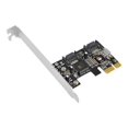 thumbnail image 1 of SIIG DP SATA II PCIe - Contrôleur de Stockage - 2 Canaux - SATA 3Gb/s - Profil Bas - PCIe x1, 1 of 2