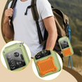 thumbnail image 1 of Quzzie Compact, Portable Emergency Radio with Flashlight, USB Charger, SOS Weather Warning And Three Charging Modes - Ideal for Preparedness, Camp green, 1 of 7