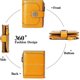 thumbnail image 4 of Ladies Wallet Leather Coin Purse Ladies Short Card Holder Ladies Zipper Wallet RFID Blocking Wallet(Yellow), 4 of 5