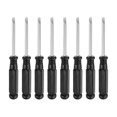 thumbnail image 1 of Uxcell 8pcs SL3.0 Mini Destornillador de Cabeza Plana de 3.62" de Longitud, Destornilladores de 2" de Acero al Carbono con Mango Ergonómico para Reparaciones de DIY, Negro, 1 of 7