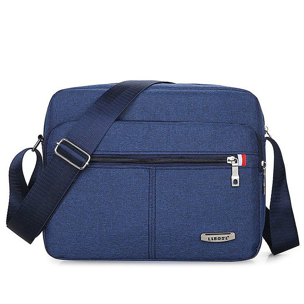 Male Briefcase Business Unisex Messenger Bag Canvas Satchel Postman bag Handbag Retro  Crazy Horse Leather Travel Crossbody Bag Shoulder Bag