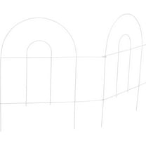 Best Garden 8 Ft. Powder-Coated White Wire Folding Fence - 1 Each