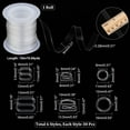 Clear Elastic Strap with Buckles 10.9 Yards Transparent Elastic Band