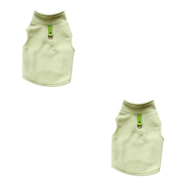 Chaleco transpirable para perros Methold Otoño e invierno Frijol Verde XS 2piezas