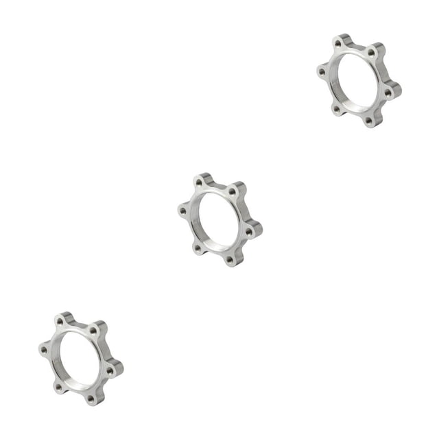 ZheElen Threaded Strong Toughness Hub Disk Conversion Seat Lightweight Waterproof Disc Brake Rotor Adapter Aluminum Alloy 48MM 3Set