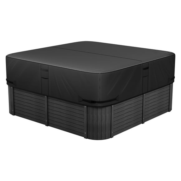 VEVOR Outdoor Hot Tub Cover 90 x 90 x 20 Inch Weatherproof and Waterproof Black