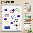 thumbnail image 4 of Glass Refrigerator Magnet 6Pcs Magnetic Fridge Sticker,Decor for Kitchen,Whiteboard,Cabinet,Mysterious Luminous Rose, 4 of 5