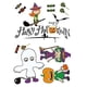 thumbnail image 5 of 2 juegos de calcomanías de pared extraíbles con diseño artístico de feliz Halloween con murciélagos para decoración de la casa, 5 of 5