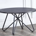 thumbnail image 1 of Steve Silver Derek Noir Base en Métal Table de Bout Rond, 1 of 5