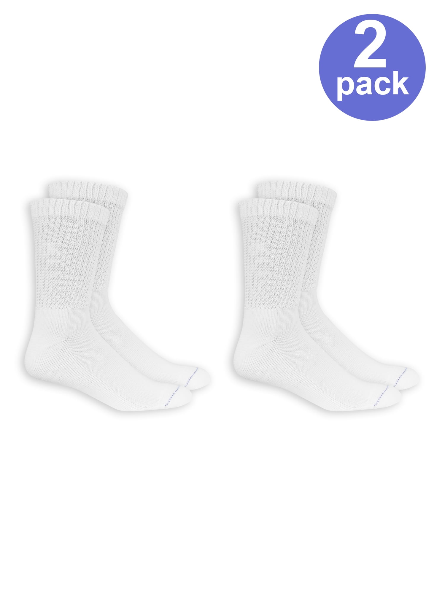 Dr. Scholl's Men's Diabetic and Circulatory Crew Socks 2Pack