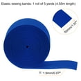 thumbnail image 2 of Uxcell 5 Yards Sewing Elastic Bands 2" Width Flat Knit Stretch Elastic Cord for DIY Crafts, Deep Blue, 2 of 6