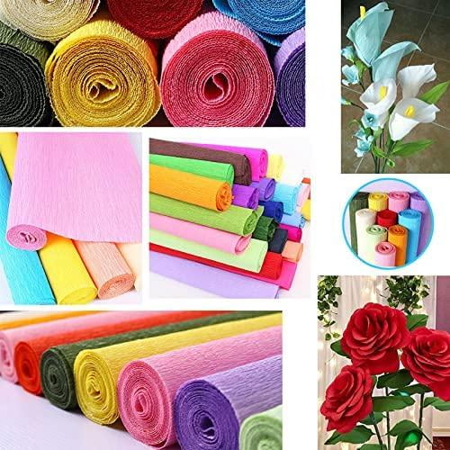 Crepe Paper Rolls Streamers for Festival Birthday Wedding Party Home Paper  Poms Flower Making Decorations 50cm x 2.5m 