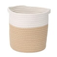 thumbnail image 3 of Cesta de cuerda tejida a mano, organizador de escritorio, cesto para la colada del baño, papelera para juguetes de bebé, ropa de cama, zapatos, juguet M, 3 of 8