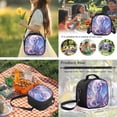thumbnail image 4 of Uorisanigo 5 Pcs School Supplies Kit Kids Backpack Set Primary Middle Girls Adjustable Strap School Bag with Lunch Bag Pencil Case Water Bottle Sleeve Keychain for Camping Picnic Sport Purple Dragon, 4 of 7