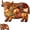 B#1, variant on Highland Cow Charcuterie Board, Solid Wood Cheese & Serving Board with 3D Carved Design, Farmhouse Wooden Charcuterie Board for Meats, Cheese & Snacks, Housewarming Gift (B)