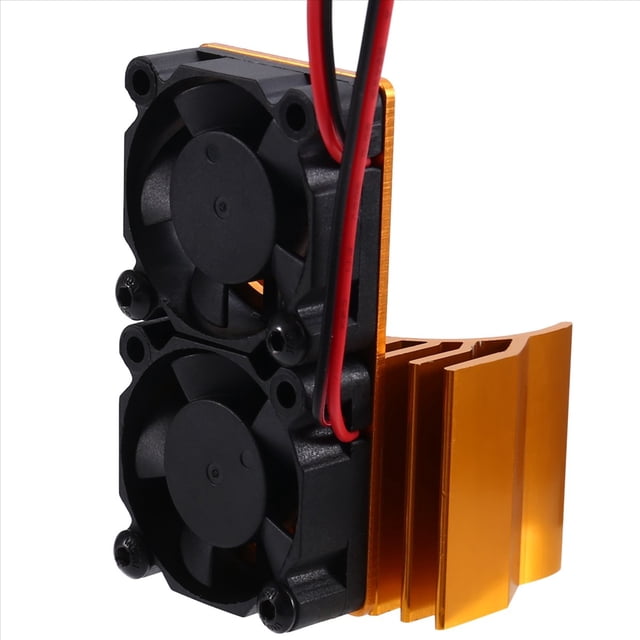 Ventilador de Refrigeración ESC VXL-3s y Conjunto de Ventilador Doble de Motor Compatible con para Slash Stampede Gold