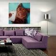 thumbnail image 6 of Epic Art 'Dog Selfie' by Lucia Heffernan, Acrylic Glass Wall Art, 36"x36", 6 of 7
