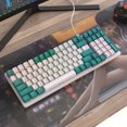 thumbnail image 3 of Teclado RGB 100 Teclas Hotswap Aqua Green Cgtredaw, 3 of 9