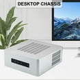 thumbnail image 2 of TA80 Mini PC Case Support Mini ITX Mainboard Chassis HTPC with Advanced Cooling For Home Office Computer, 2 of 10