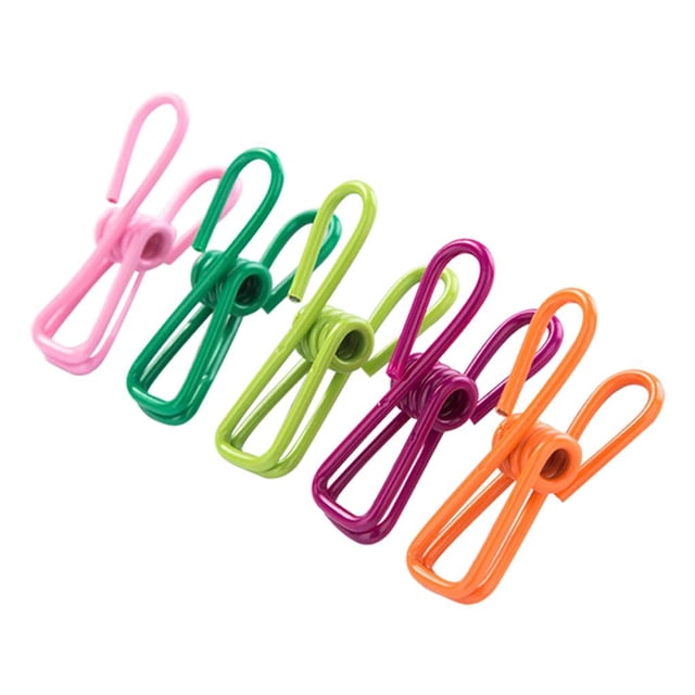 Inteprter 10 Uds pinzas de ropa de plástico potentes pinzas para la ropa pinzas para colgar toallas bolsa de comida Clip de sellado organizador de Almacenamiento y organización del hogar Inteprter HA000523-00B