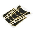 thumbnail image 2 of Motorcycle Fuel Tank Sticker Sponge Tape Round Dot Universal Personalized Pad ProtectorBlack Yellow, 2 of 6