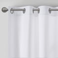 thumbnail image 6 of Madison Park Galen 2-PK 40x84" Basketweave Room Darkening Curtain Panel Pair in White, 6 of 8